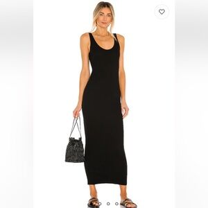 Enza Costa ribbed black maxi size S